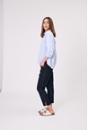 BELLA STRIPED SHIRT - blue/white